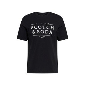 SCOTCH & SODA Tričko  černá / bílá