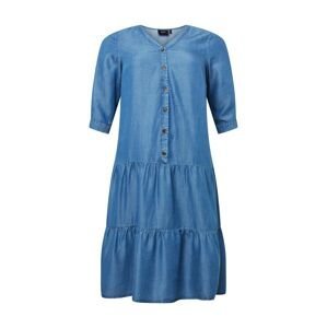 Zizzi Košilové šaty 'CARIN'  modrá džínovina