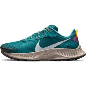 NIKE Běžecká obuv 'Pegasus Trail 3'  bílá / černá / tyrkysová / svítivě fialová / zlatě žlutá