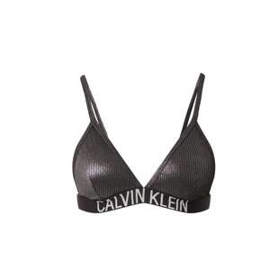 Calvin Klein Swimwear Horní díl plavek  stříbrně šedá / antracitová