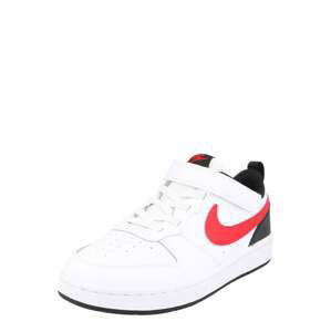 Nike Sportswear Tenisky 'Court Borough Low 2'  bílá / černá / červená