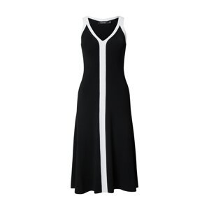 Lauren Ralph Lauren Šaty  černá / bílá
