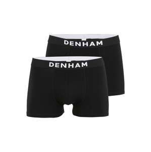 DENHAM Boxerky  černá / bílá