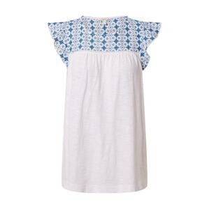 ESPRIT T-Shirt  bílá / královská modrá
