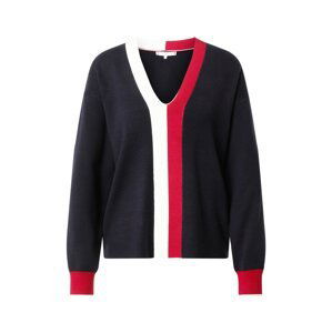 TOMMY HILFIGER Svetr  tmavě modrá / bílá / červená