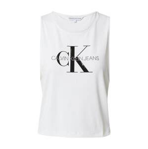 Calvin Klein Jeans Top  bílá / černá