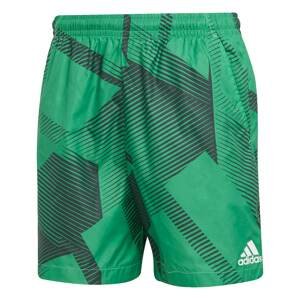 ADIDAS PERFORMANCE Sportovní kalhoty  trávově zelená / černá / bílá