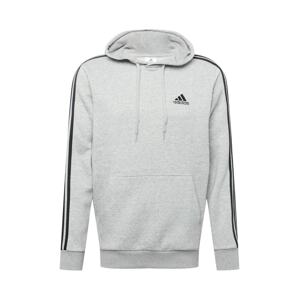 ADIDAS SPORTSWEAR Sportovní mikina  šedý melír / černá