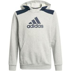 ADIDAS PERFORMANCE Sportovní mikina  světle šedá / černá