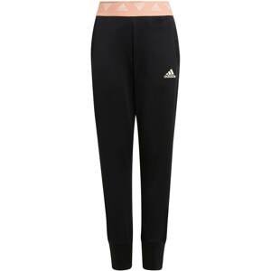 ADIDAS PERFORMANCE Sportovní kalhoty  černá / bílá / světle růžová