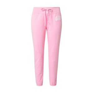 GAP Kalhoty  pink / bílá