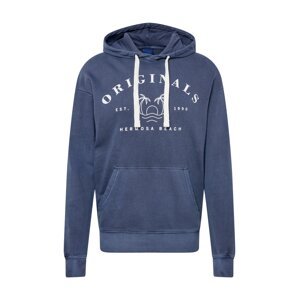 JACK & JONES Mikina 'TAHOE'  námořnická modř / bílá