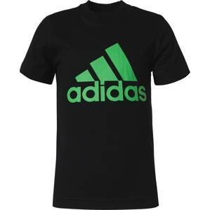 ADIDAS PERFORMANCE Funkční tričko  trávově zelená / černá