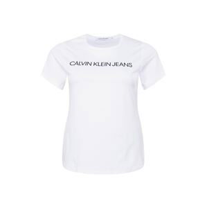 Calvin Klein Jeans Curve Tričko  tmavě modrá / bílá