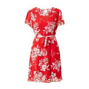 VILA Letní šaty  opálová / růžová / červená / bílá