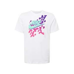 Nike Sportswear Tričko  bílá / mátová / lilek / pink