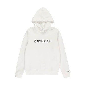 Calvin Klein Jeans Mikina  bílá / černá