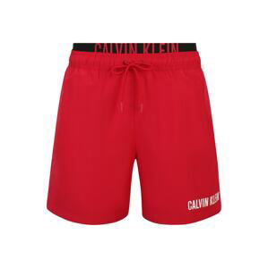 Calvin Klein Swimwear Plavecké šortky  červená / černá