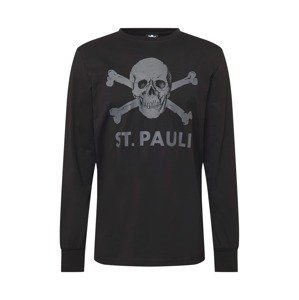 FC St. Pauli Tričko 'Totenkopf Anthra'  šedá / antracitová