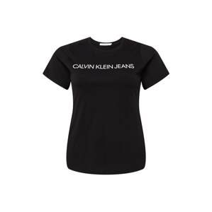 Calvin Klein Jeans Curve Tričko  černá / bílá
