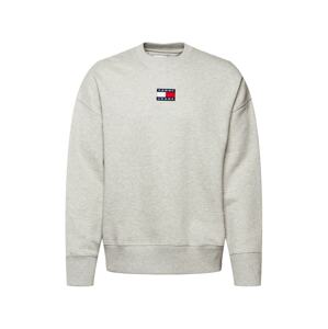 Tommy Jeans Mikina  námořnická modř / světle šedá / červená / bílá