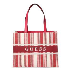GUESS Nákupní taška 'MONIQUE'  červená / přírodní bílá / světle šedá