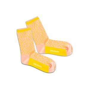 DillySocks Ponožky 'Sunshine Leopard'  zlatě žlutá / růžová