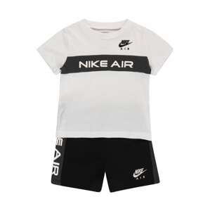 NIKE Sportovní oblečení  černá / bílá