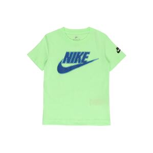 Nike Sportswear Tričko  limetková / marine modrá / černá