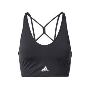 ADIDAS PERFORMANCE Sportovní podprsenka  černá / bílá