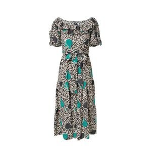 River Island Kleid  černá / velbloudí / nefritová / bílá