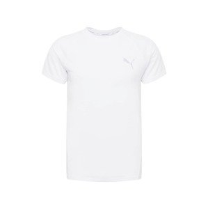 PUMA Funkční tričko  bílá / světle šedá