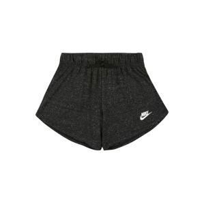 Nike Sportswear Kalhoty  černá / bílá