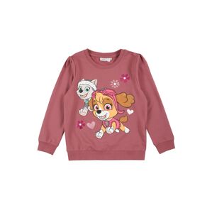 NAME IT Mikina 'PAWPATROL'  starorůžová / bílá / světle hnědá / pink / nefritová