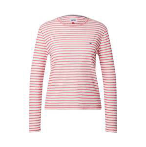 Tommy Jeans Tričko  bílá / pink
