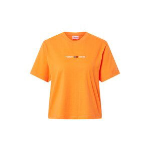 Tommy Jeans Tričko  oranžová / bílá / námořnická modř / červená