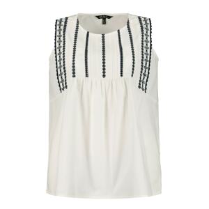 Ulla Popken Top '794057'  offwhite / modrá