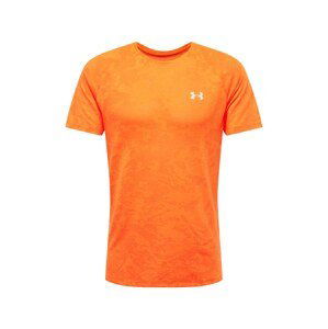 UNDER ARMOUR Funkční tričko 'Streaker'  oranžová / stříbrná