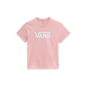 VANS Tričko 'GR FLYING V CREW'  pink / bílá