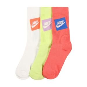Nike Sportswear Ponožky  korálová / bílá / žlutá