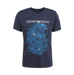 Emporio Armani Tričko  námořnická modř / bílá / pastelová modrá / kouřově modrá