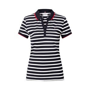 TOMMY HILFIGER Tričko  marine modrá / bílá / grenadina