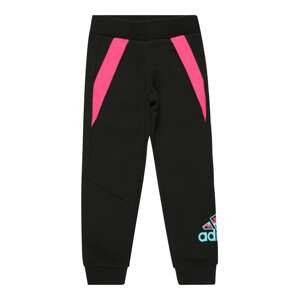 ADIDAS PERFORMANCE Sportovní kalhoty  černá / pink / světlemodrá