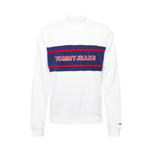 Tommy Jeans Mikina  modrá / červená / bílá