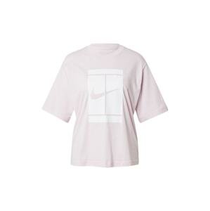 NIKE Funkční tričko 'Court'  světle růžová / bílá