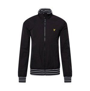 Lyle & Scott Přechodná bunda  černá / žlutá / bílá