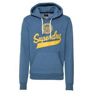 Superdry Mikina  kouřově modrá / žlutá