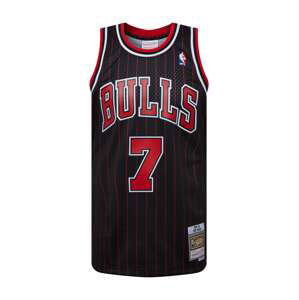 Mitchell & Ness Tričko  černá / bílá / červená