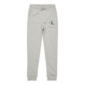 Calvin Klein Jeans Kalhoty  šedý melír / bílá / černá