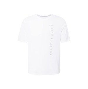 NIKE Funkční tričko 'Miler Run Division'  bílá / šedá